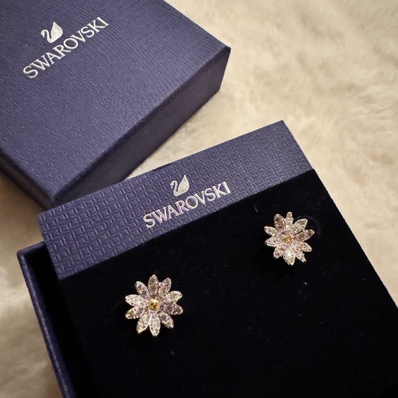 SWAROVSKI Eternal Flower stud earrings
Flower, Yellow, Mixed metal finish - Picture 4 of 9